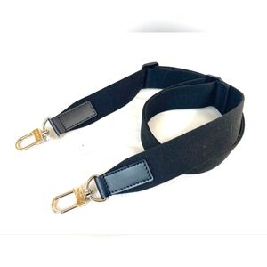 Louis Vuitton Black Fabric Strap Silver Hardware LIKE NEW!